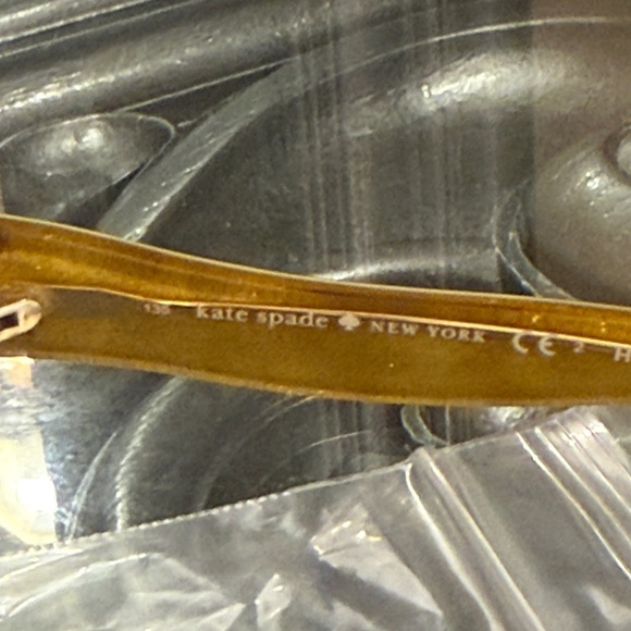 Kate Spade Jakalyn Cat Eye Black and Gold Glitter Sunglasses - Picture 5 of 11